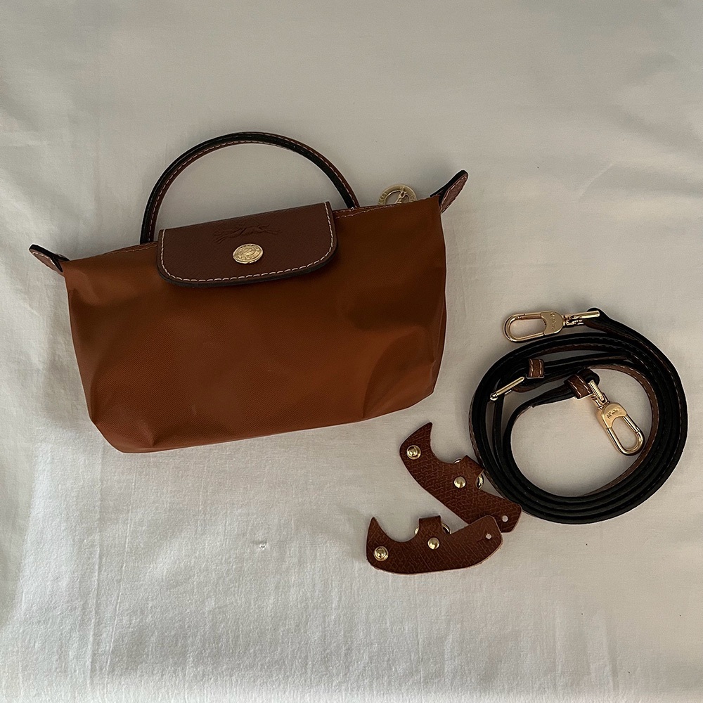 Longchamp Mini Dumpling Bag Brown